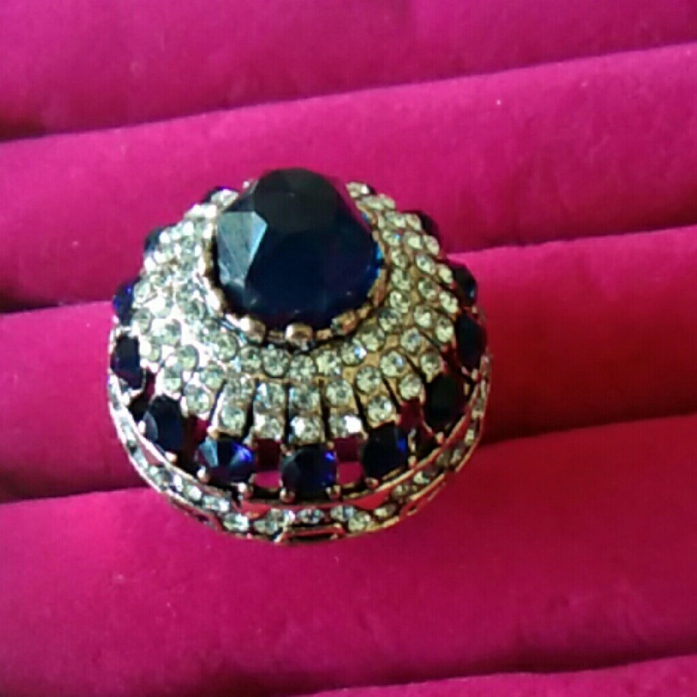 Size 9 Turkish cocktail ring antique